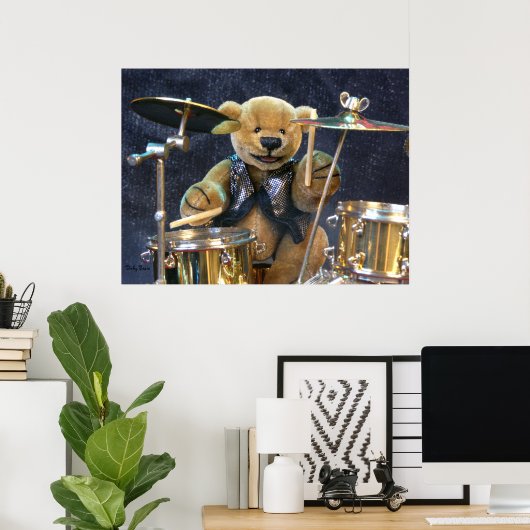 Poster Dinky Bears Drummer (Bureau à domicile)