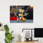 Poster Dinky Bears Guitariste (Bureau à domicile)