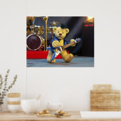 Poster Dinky Bears Guitariste (Cuisine)