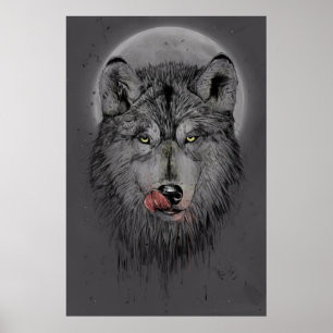 Poster Dinner time (dark version)