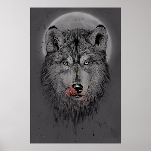 Poster Dinner time (dark version) (Devant)