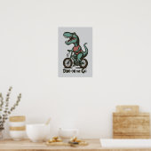 Poster Dino en déplacement (Cuisine)