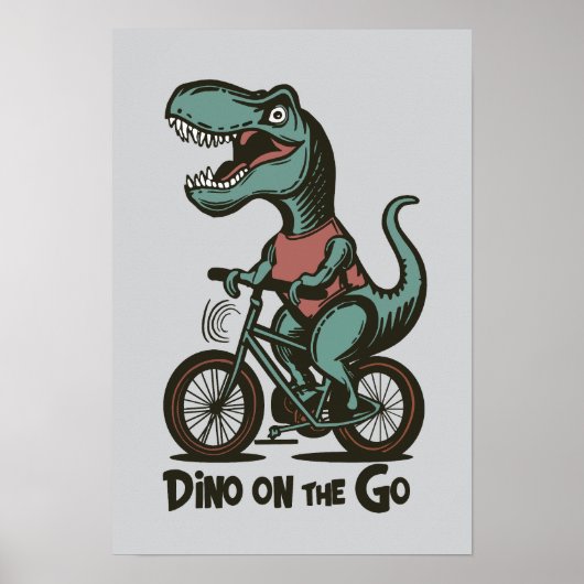 Poster Dino en déplacement (Devant)