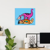 Poster Dino Licking Fred Flintstone (Bureau à domicile)