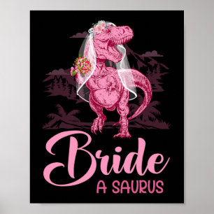 Poster Dino Mariage Marié A Saurus Dinosaur Digne Drôle D
