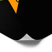 Poster Dino-mite Funny TRex Dinosaur Pun Dark BG (Coin)