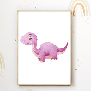Poster Dino Nursery Dinosaur Enfants Décor de la s
