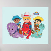 Poster Dino Ranch Friends Design (Devant)