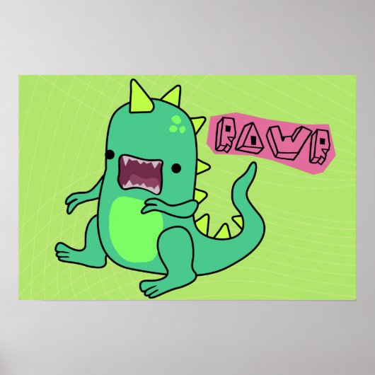 Poster Dino Rawr (Devant)