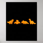 Poster Dinos Chicken Nuggets Pattern _ Funny Realistic Di (Devant)