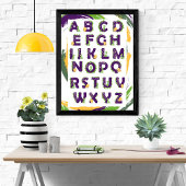 Poster Dinosaur ABC Alphabet mou