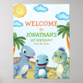 Poster "Dinosaur Birthday Wall Decoration Room (Devant)