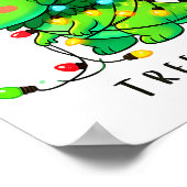 Poster Dinosaur Christmas Tree Rex Pajamas Men Boys Xmas  (Coin)