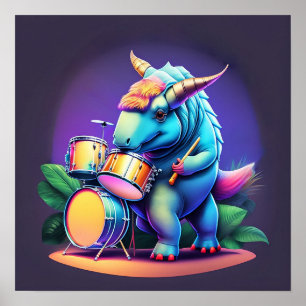 Poster Dinosaur cool - Art Print