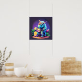 Poster Dinosaur cool - Art Print (Cuisine)