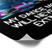 Poster Dinosaur Dance Funny Dancing Dino  (Coin)