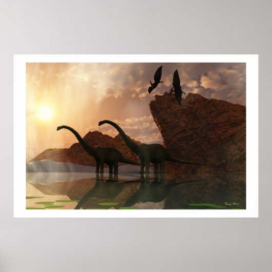 POSTER DINOSAUR DAWN PRINT (Devant)