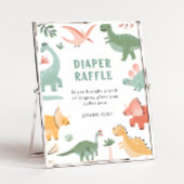 Poster Dinosaur Diaper Raffle
