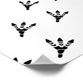 Poster Dinosaur Empreinte isolée (Coin)