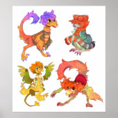 Poster Dinosaur Fraggle Rock (Devant)