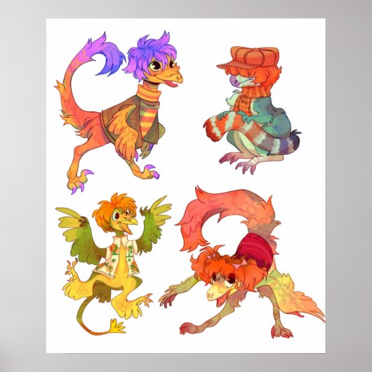 Poster Dinosaur Fraggle Rock (Devant)