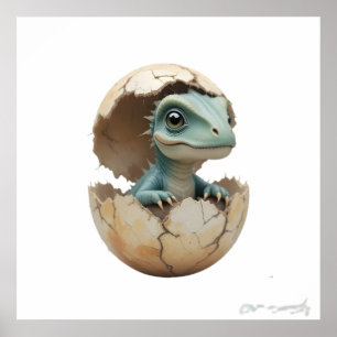 Poster Dinosaur Friends - Pépinière Wall Art Set pour béb