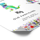 Poster Dinosaur Gay Wedding Signature Drinks (Coin)