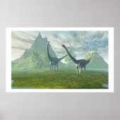POSTER DINOSAUR LAND PRINT (Devant)