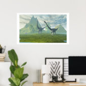 POSTER DINOSAUR LAND PRINT (Bureau à domicile)