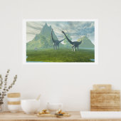 POSTER DINOSAUR LAND PRINT (Cuisine)