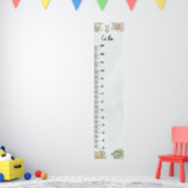 Poster Dinosaur Personalized Name Monogram C Growth Chart