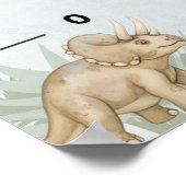 Poster Dinosaur Personalized Name Monogram D Growth Chart (Coin)