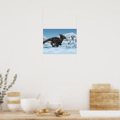 Poster Dinosaur Snowman (Cuisine)