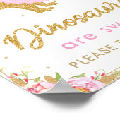 Poster Dinosaur sont doux fête d'anniversaire T-Rex Treat (Coin)