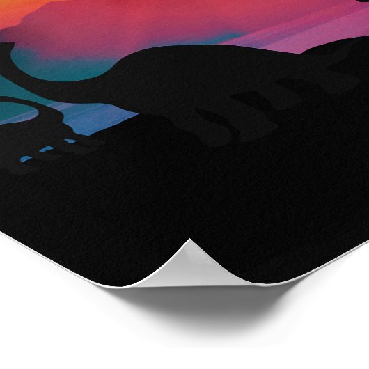 Poster Dinosaur Sunset (Coin)