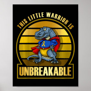 Poster Dinosaur Superhero Dinosaur Sensibilisation aux ca