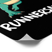 Poster Dinosaur T-rex Dino Funny Exercise Cardio Running  (Coin)