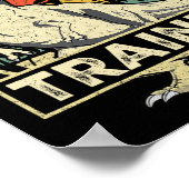 Poster Dinosaur Trainer Halloween Costume Retro Dino Outl (Coin)