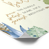 Poster Dinosaur vert Baby shower Maman Osa Bar (Coin)