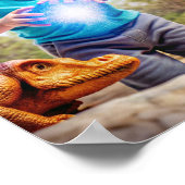 Poster Dinosaure Adventure - Exploration en plein air (Coin)