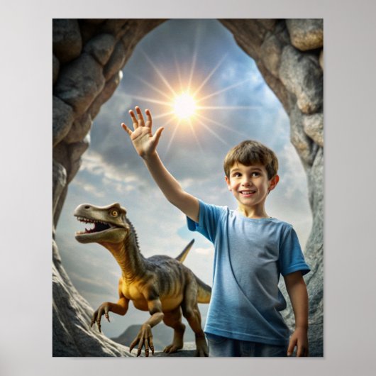 Poster Dinosaure Adventure - Exploration en plein air (Devant)