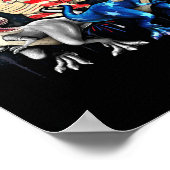 Poster Dinosaure AMERISAURUS 4 juillet Indépendance (Coin)