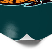 Poster Dinosaure Bébé mignon (Coin)