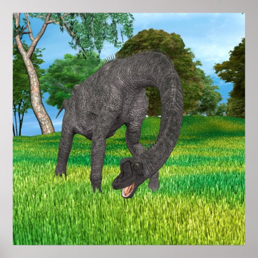 Poster Dinosaure Brachiosaure (Devant)
