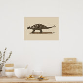 Poster Dinosaure Crétacé Ankylosaurus (Cuisine)