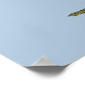 Poster Dinosaure crétacé Tyrannosaurus rex (Coin)