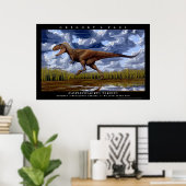 Poster Dinosaure Daspletosaurus Greg Paul (Bureau à domicile)
