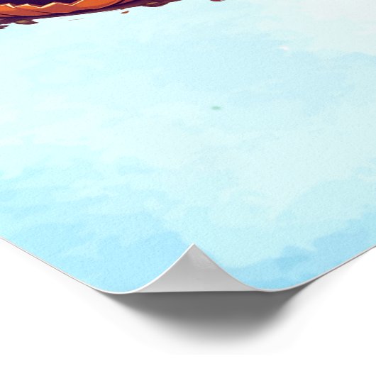 Poster Dinosaure de bébé éffrayant Thème Anniversaire de (Coin)