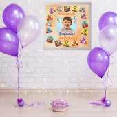 Poster Dinosaure de bébé éffrayant Thème Anniversaire de 