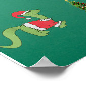 Poster Dinosaure de Noël Arbre de Noël (Coin)